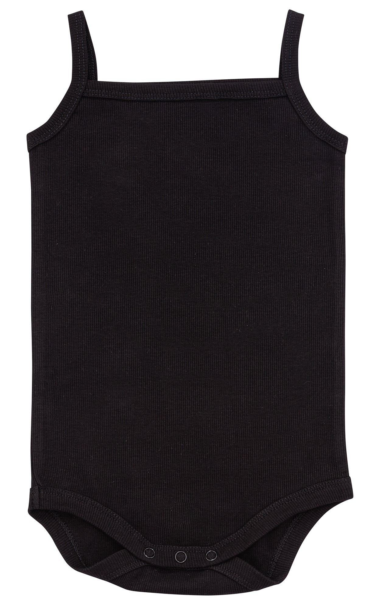 Black Ribbed tank baby undershirt onesie, 2 pk