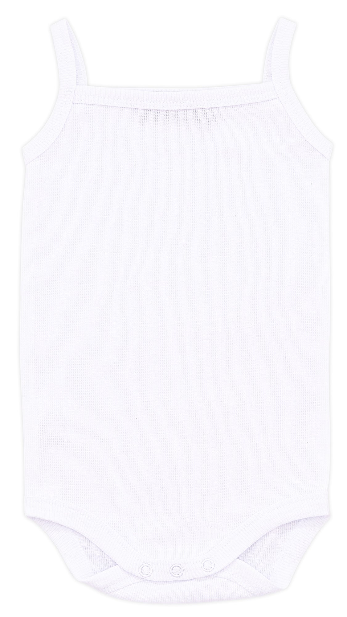 White Ribbed Tank Undershirt Onesie, 2pk
