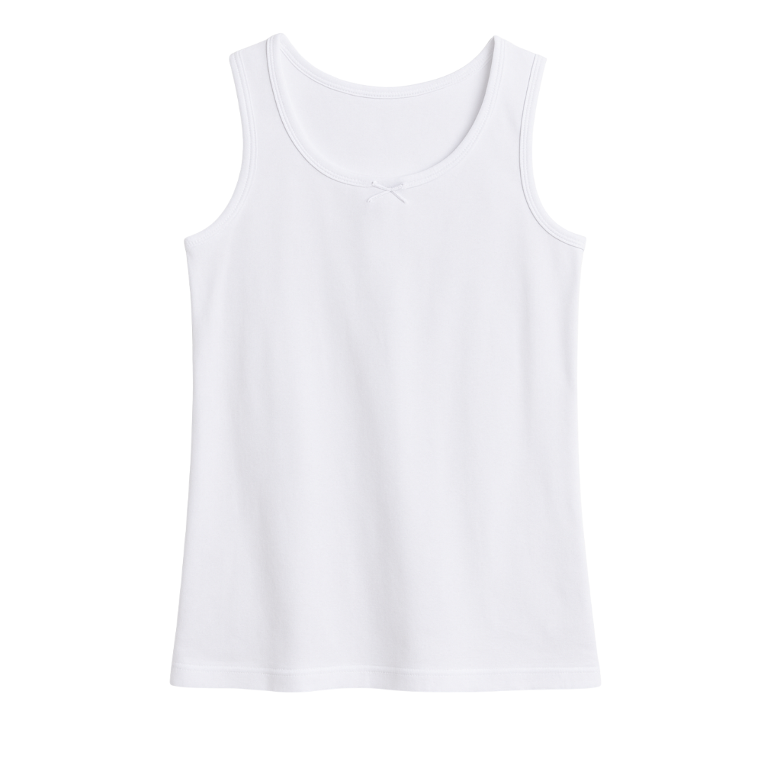 Girls Covery Undershirts, 4 Pk