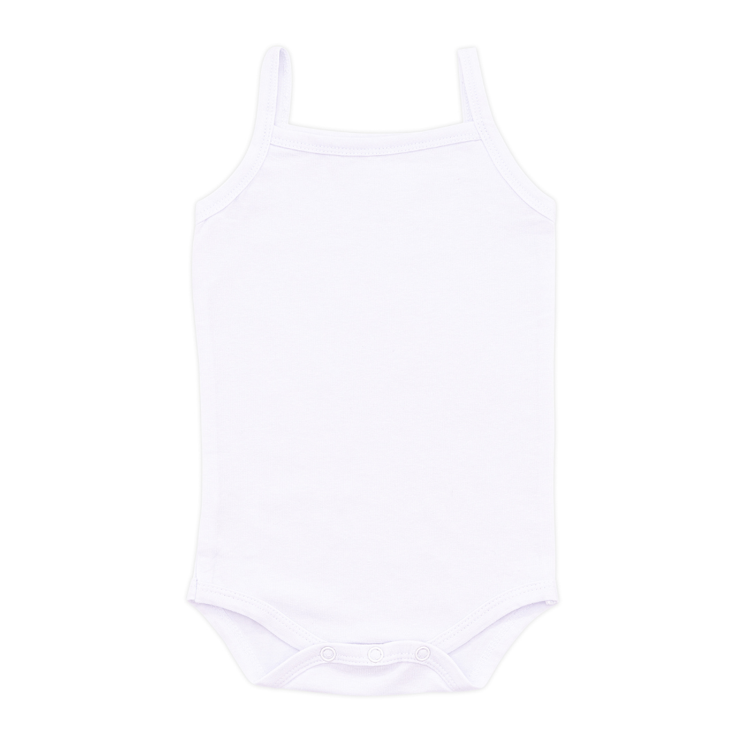 White Tank Baby Undershirt Onesie, 3 pk