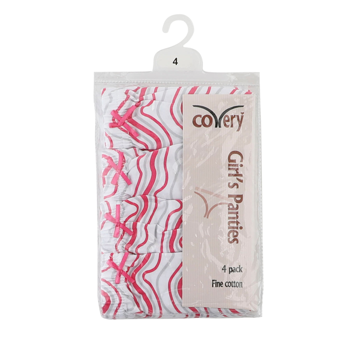 Girls Pink and Grey wave design Panty