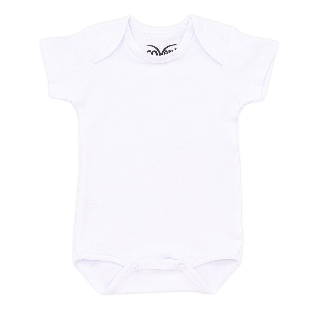 White Short Sleeves Baby Undershirt Onesie, 3pk