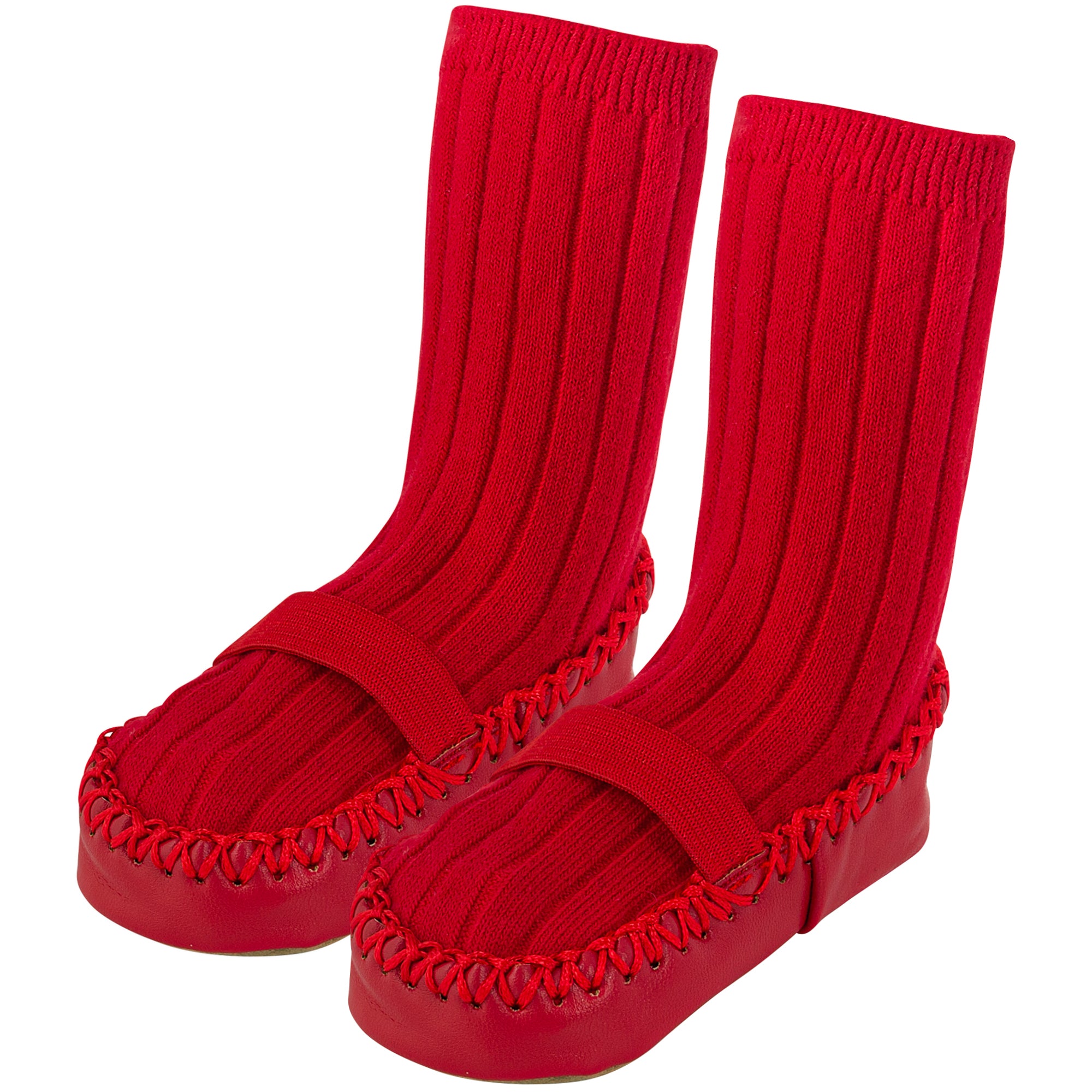 Red Baby Non Slip Booties