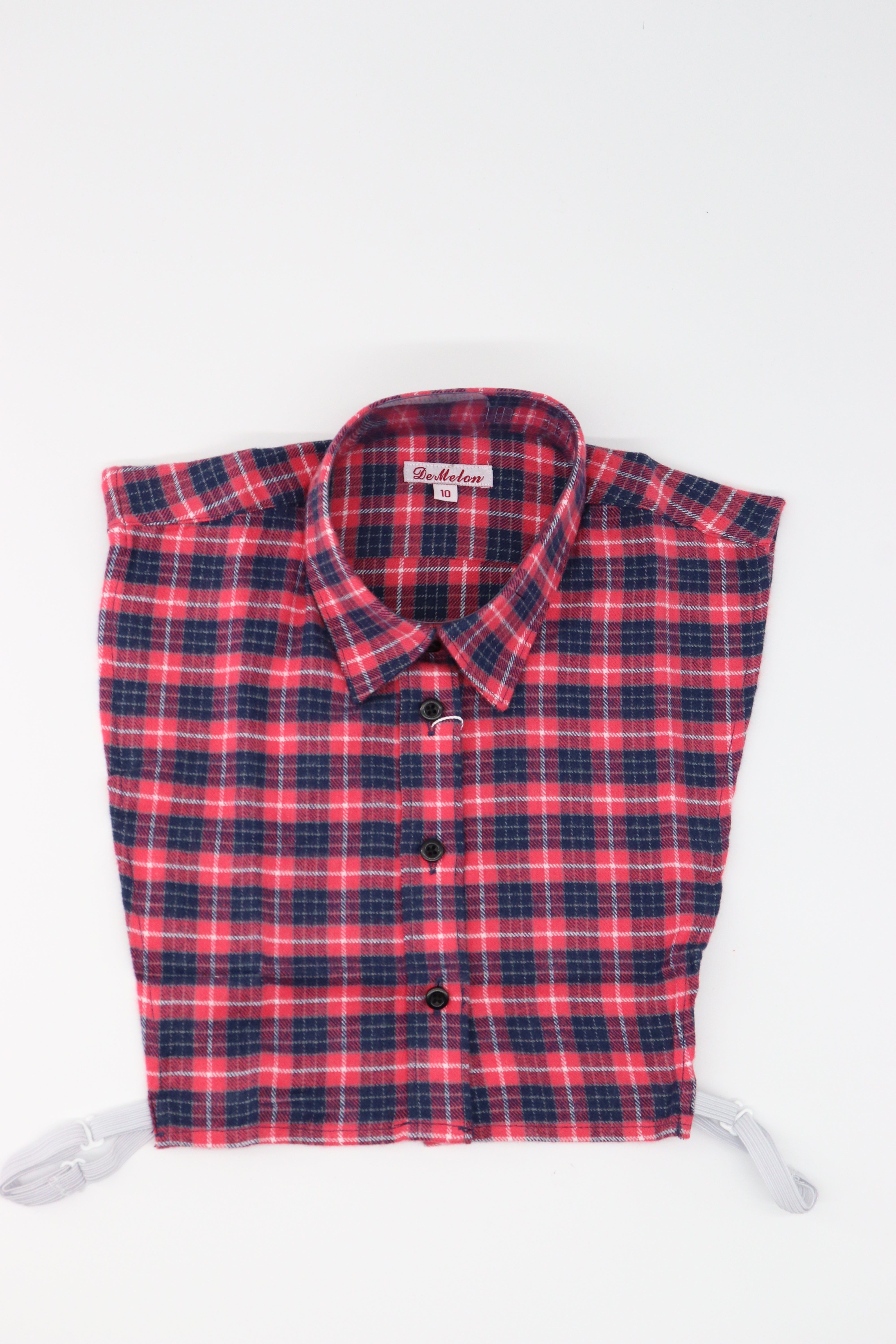 Girls Pink Plaid Dickey