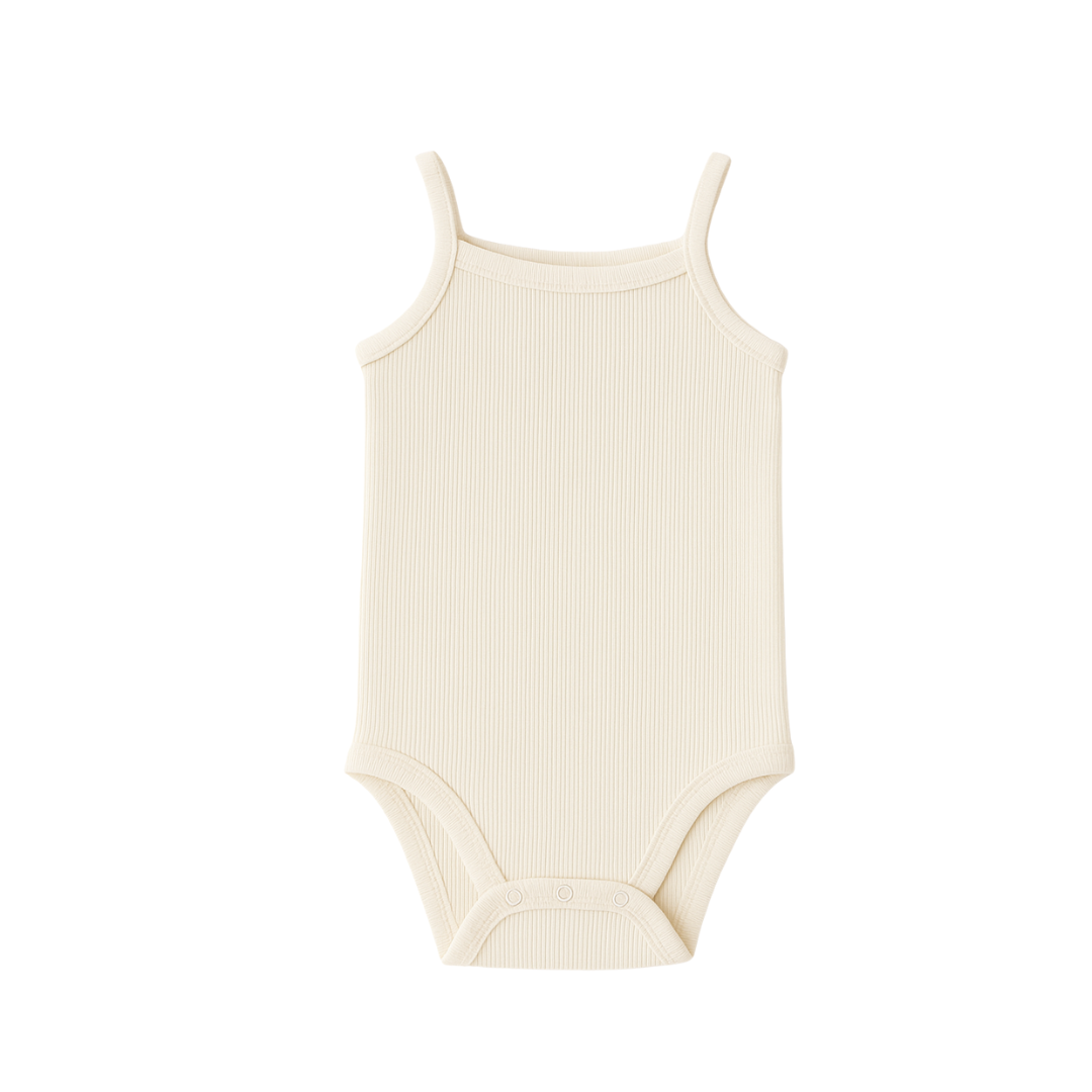 Ivory Ribbed Tank baby undershirt onesie 2 pk