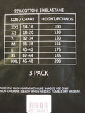 Men's Tagless Stretch White V-Neck Undershirts, 3 Pack