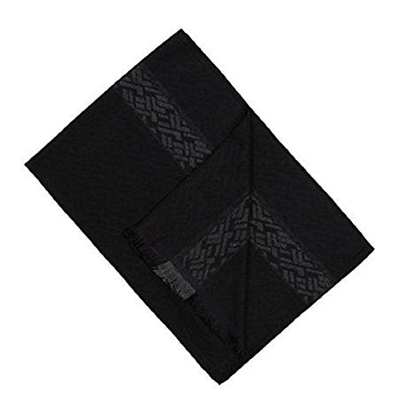 Mens Cashmere Feel Scarf, Luxurious Silk Blend Super Soft Scarf Available In 4 Designs