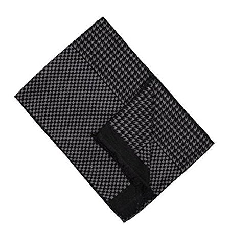 Mens Cashmere Feel Scarf, Luxurious Silk Blend Super Soft Scarf Available In 4 Designs