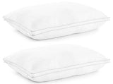 Down Alternative Fill Elegance Cotton Covered White Pillows Extensive Size aprox(29X17)