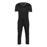 Super Comfortable,super Soft and Cozy Great Fit 100% Jersey Cotton Knit Mens Short Sleeve Pajamas