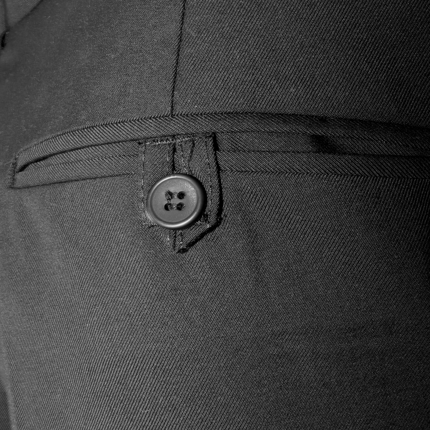 Men's Solid Black Dress Pants