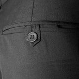 Men's Solid Black Dress Pants