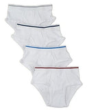 T-cottons Boys Briefs 100% Cotton White Panties 4-pack