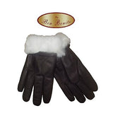 Top Quality Men's Rabbit Fur Lined Genuine Soft Black Leather Gloves