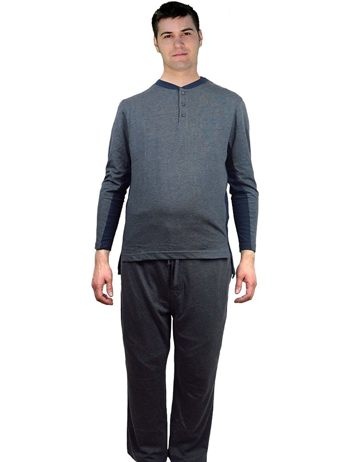 Great Fit 100% Jersey Cotton Knit Crew neck Men's Pajamas