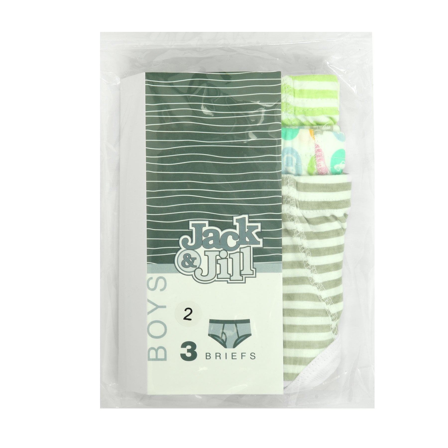 Jack & Jill Boys Briefs 3 Pk