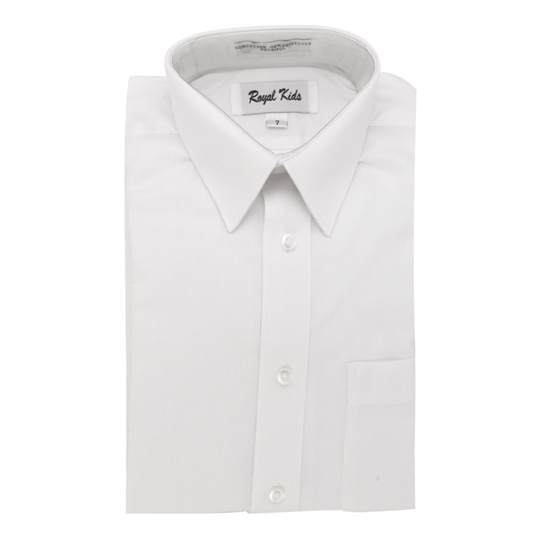 ROYAL KIDS White/White Dress Shirt