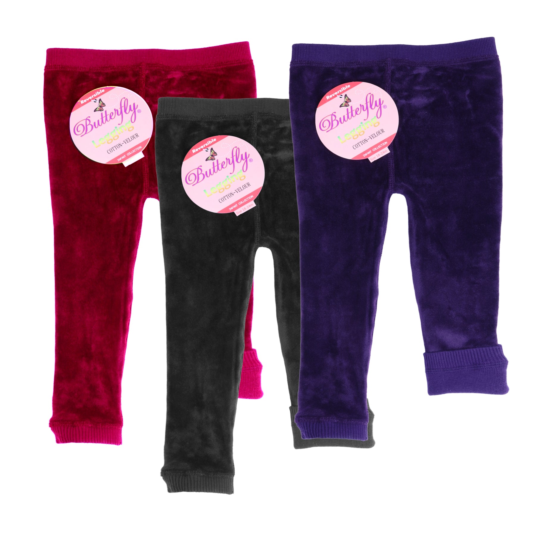 Butterfly Baby Toddler Cotton Velvet Leggings
