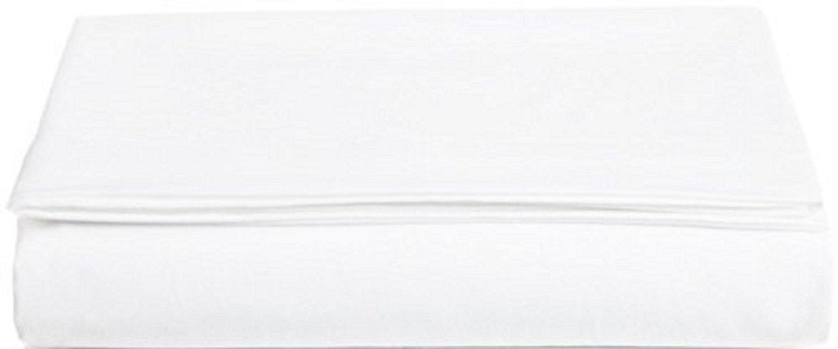 wrinkle free, pimple free, White Cotton Blend Fitted Sheet Easy Care & Soft
