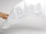 wrinkle free, pimple free, White Cotton Blend Fitted Sheet Easy Care & Soft