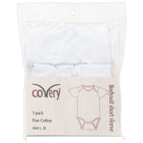 White Short Sleeves Baby Undershirt Onesie, 3pk