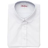 Girls White Round Collar Dickey
