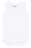 White Sleeveless Baby Undershirt Onesie, 3pk