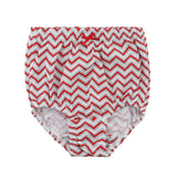 Girls Grey and Red Zig Zag Design Panty
