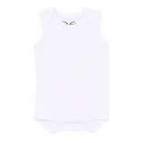 White Sleeveless Baby Undershirt Onesie, 3pk
