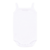 White Ribbed Tank Undershirt Onesie, 2pk