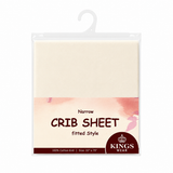 100% Cotton Knit Fitted Crib Sheet – Soft Breathable Baby Bedding, Beige