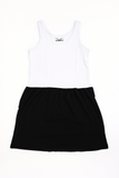 Girls Black and White slip, 2 pack