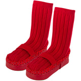 Red Baby Non Slip Booties