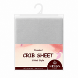 100% Cotton Knit Fitted Crib Sheet – Soft Breathable Baby Bedding, Gray