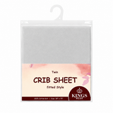 100% Cotton Knit Fitted Crib Sheet – Soft Breathable Baby Bedding, Gray