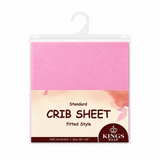 100% Cotton Knit Fitted Crib Sheet – Soft Breathable Baby Bedding, Pink