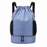 Waterproof Drawstring Swim Backpack with Shoe Compartment