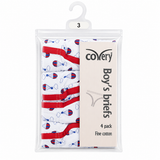 Boys Parachute Design Panty, 4pk