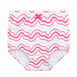 Girls Pink and Grey wave design Panty