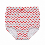 Girls Grey and Red Zig Zag Design Panty