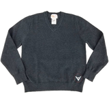 Betty Z Grey V-Neck Uniform Sweater