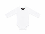Baby Ribbed Tank Onesie – Soft Stretch Cotton Long Sleeve White Bodysuit, 2pk