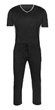 Super Comfortable,super Soft and Cozy Great Fit 100% Jersey Cotton Knit Mens Short Sleeve Pajamas