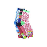 Yelete Assorted Color and Print Girl's Crew Socks - 1 Pair