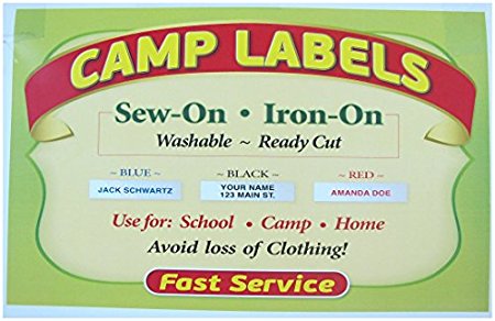 Super Name Tape Iron on Labels