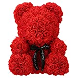 Gifts For All Occasions, Birthday  Red Rose Teddy Bear,  Artificial Flower Bear for Birthday, Graduation, Holiday  and Valentine Wedding day