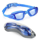 Long Lasting Safety waterproof Swim Goggles, BENTEVI Clear Swimming Goggles. UV protection, Anti-Fog " Easy to put on and Take Off"