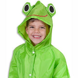 Cloudnine Children's Froggy Raincoat, for ages 5-12 One size fits all
