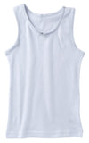 T Cottons Girls Undershirt 4 Pack 100% Cotton White Tank Tops