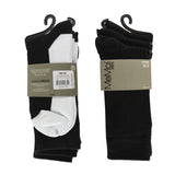 Memoi Men's  Black/White Socks 3 PK